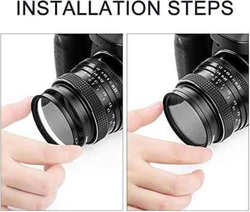 Sedremm Compatible with 77mm Star Filter 3 Pieces Starburst Lens Filter Canon Nikon Sony Olympus Pentax Tarmon Sigma and Other DSLR Cameras 4 Poin...