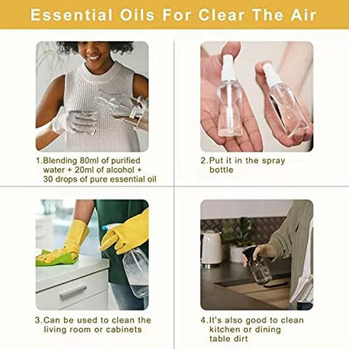 Essential Oil Organic Plant & Natural 100% Pure Therapeutic Grade Aromatherapy Oil for Diffuser, Humidifier, Massage, Sleep, Bath, SPA, Skin & Hai...