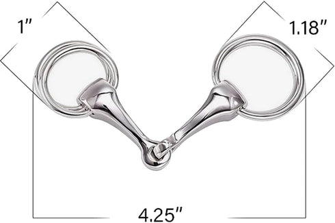 2pcs Silk Scarf Clasp Small Square Scarf Clasp Simple and Elegant Horsebit Clasp (Multiple Ways to Wear)...