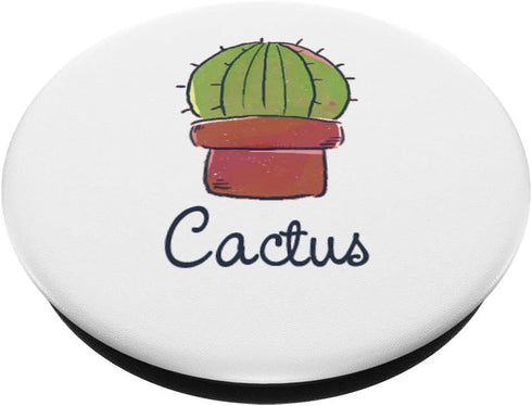 Cactus Cacti Succulent Floral Kawaii Cute Plant Lover Gifts PopSockets PopGrip: Swappable Grip for Phones & Tablets...