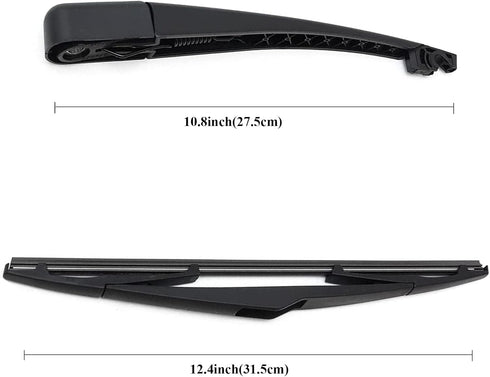 Rear Windshield Wiper Arm & Wiper Blade Set for Nissan Rogue 2008-2008,Hyundai Tucson 2010-2015 & Kia Sportage 2011-2015 Replacement OEM Number 98...