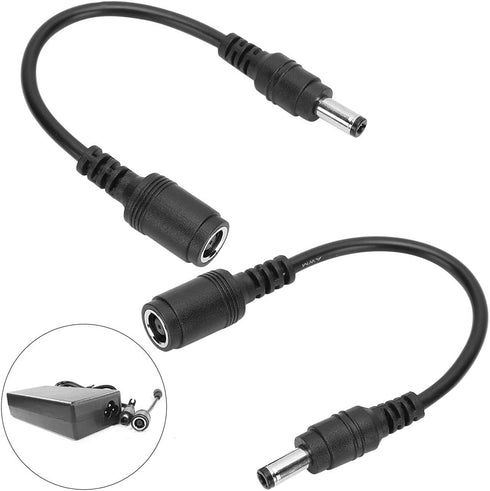2Pcs Converter Cable 7.4x5.0mm Female to 5.5x2.5mm Male Suitable for Short Distance Connection Premium ABS Material, Durable and Sturdy...