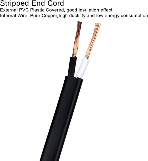 4 Pcs 5 Feet Black Light Cord, Lamp Power Cord with On/Off Switch Button and Plug, There is Only One Plug and Need to Be Wired...