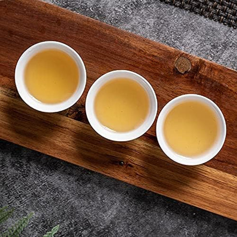Handmake Ceramic Mini Kungfu Tea Cups, Chinese Embossed Dragon Style White Porcelain Tiny Teacups,Tea Bowl Cup set of 6...