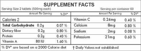 HERBAL HILLS Alfalfa Tablets | 120 Count | Source of Vitamin A | Natural Green Superfoods...