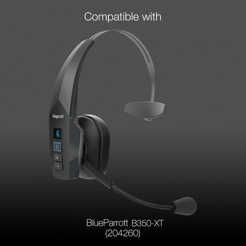 Ear Pad Cushion Kit for Blue Parrott B350-XT Bluetooth Headset, 2 Leather Cushions, 2 Foam Earpads, 4 Microphone Windscreens by Global Teck...