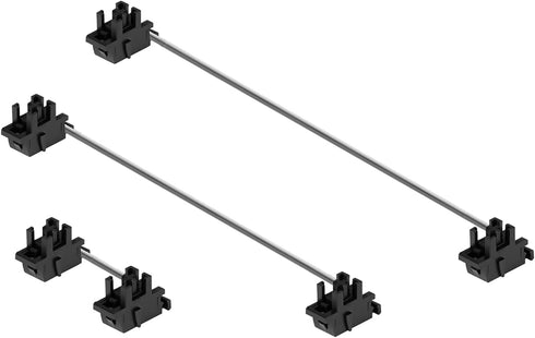 ZugGear Black Plate Mount Stabilizers 2U 6.25U 7U for Mechanical Keyboards (DUROCK Black Plate Mount 104 Keyboard Kit)...