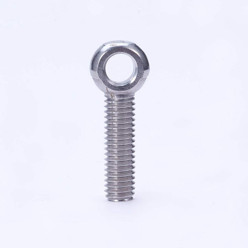 MroMax M6 x 25mm Machinery Shoulder Swing Lifting Eye Bolt, 10Pcs 304 Stainless Steel Metric Thread Lifting Eye Bolt for Home Renovation, Pipeline...