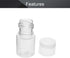 Othmro 10Pcs 5ml Plastic Bottles, Lab Cylindrical Chemical Reagent Bottle, Wide Mouth Laboratory Reagent Bottle, Sample Sealing Liquid Storage Con...