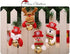 Christmas Bells Decorations for Home, 8 Pcs Set Christmas Tree Ornaments, Snowman/Old Man/Bear/elk...
