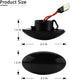 Gempro LED Side Marker Turn Signal Light Lamp Assembly for 2002-2006 MINI Cooper R50 R52 R53, Smoke Lens...