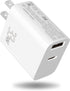 Dual USB C 33W Fast Wall Charger, Mini Block Power Brick Type C Wall Adapter Plug Qc3.0 for iPhone 13 12 11 Pro Max Xs Xr X, ipad Pro, Airpods Pro...