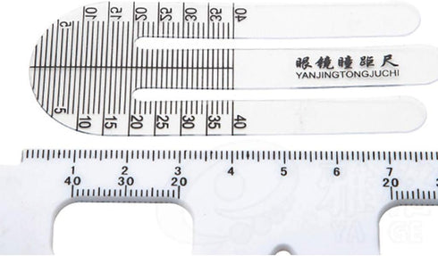 1 Pair Optical Ruler Pupil Height Meter Optometry Tester for Hospital Eye Ophthalmic Measuring Tools Durable 1 Pair X Ruler Test, Measure and Insp...