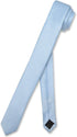 Vesuvio Napoli Narrow NeckTie Extra Skinny BABY BLUE Thin 1.5" Neck Tie...
