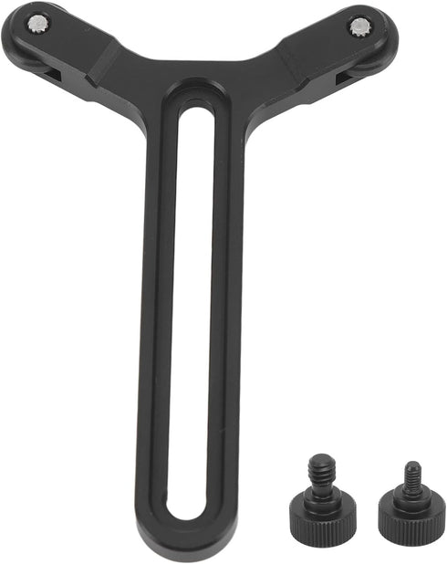 Y Bracket with Double Wheels, Quick Release Lens Support Bracket with a 1/4in Slide Screw Adjustable Lens Support System for DJI Ronin S SC...