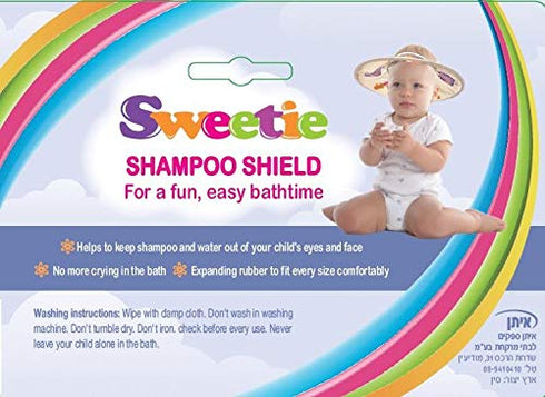 SWEETIE Safe Shampoo Shower Bathing Protection Bath Cap Soft Visor Hat for Toddler, Baby, Kids, Children BLUE...