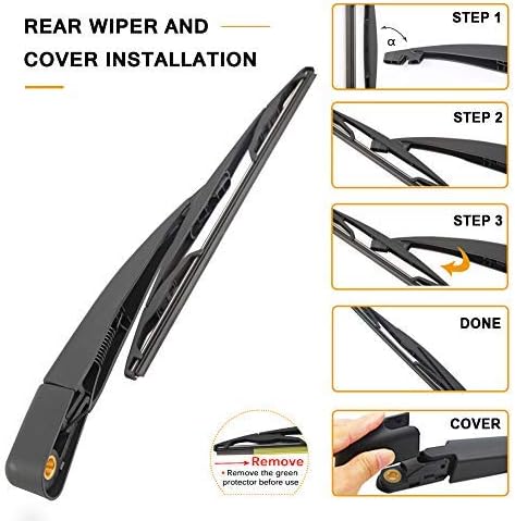 Rear Windshield Wiper Arm Blade for Ford Escape Flex 2008 2009 2010 2011 2012, Lincoln MKT 2010-2018-Factory OE Style 8L8Z17526-C...
