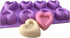 Hearts silicone mold for baking cupcake, brownie heart molds, heart shape silicone mold for baking, heart shaped muffin baking pans, 12, Purple...