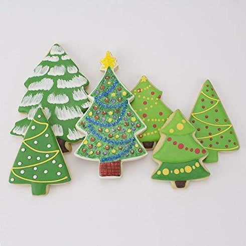 Christmas and Holiday Tree Cookie Cutters 4-Pc Set, Made in USA by Ann Clark...