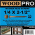 ST14X212-50PC 1/4-Inch by 2-1/2-Inch Length Round Washer Head Exterior Wood Screws, 50-Pack...