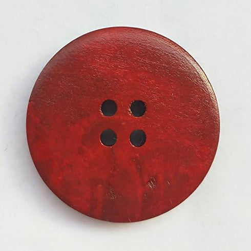Chenkou Craft 30pcs Big Size 40mm 1 1/2" Round Wood Buttons 4 Holes Craft Sewing Button (Mix)...