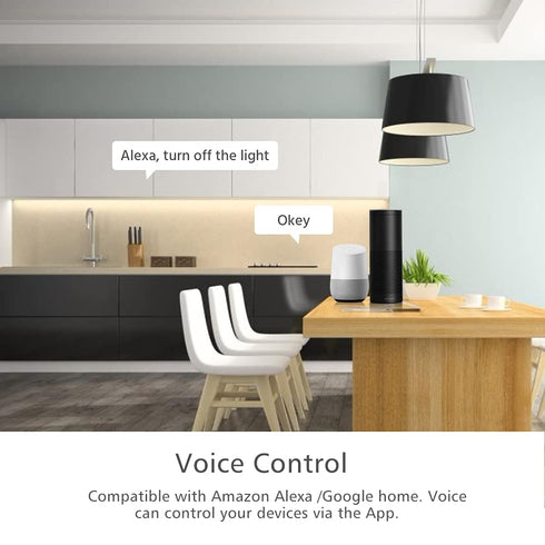 eMylo Wireless Remote Control Switch Mini WiFi Switches Smart Timer Compatible with Alexa Google Home for Smart Home Automation......