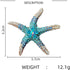 Cute Sea Starfish Lapel Brooch Pin Crystal Rhinestone Paved CZ Star Pins Clip Collar Hat Shirt Jacket Badge Backpack Clothes Accessorries Brooches...
