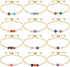 Fuqimanman2020 Zodiac Bead Bracelets Natural Stone Healing Gemstone Crystal Beaded Bracelets Horoscope Stretch Adjustable for Men, Women, Teens...