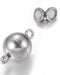 Beadthoven 20Sets 304 Stainless Steel Magnetic Clasps Round Magnet Clasp Jewelry Making Accessory or Bracelet Necklace Jewelring Making Connector ...