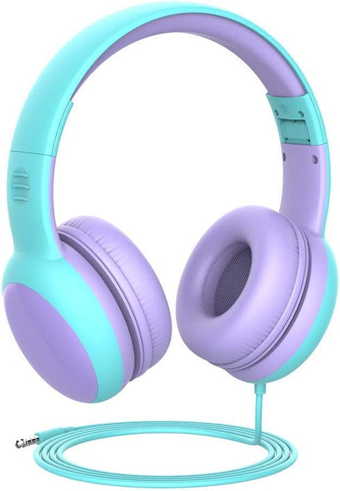 gorsun Kids Headphones with Limited Volume, Cat Ear Toddler Headphones, Wired Headphone Over Ear for Boys and Girls,Stereo Sound Foldable 3.5mm He...