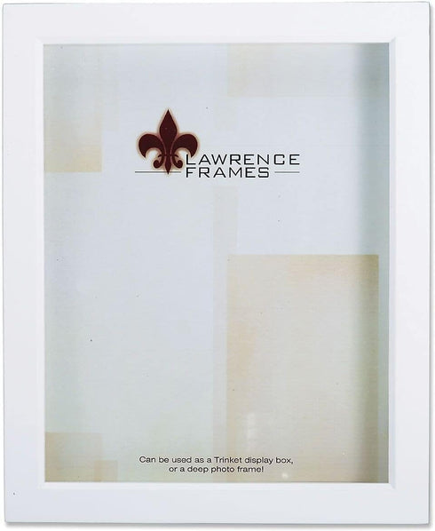 Lawrence Frames 795257 White Wood Treasure Box Shadow Box Picture Frame, 5x7...