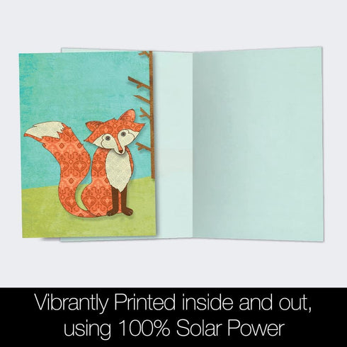 Tree-Free Greetings EcoNotes 12 Count Whimsical Fox All Occasion Notecard Set with Envelopes, 4 x 6 Inches (FS56135)...