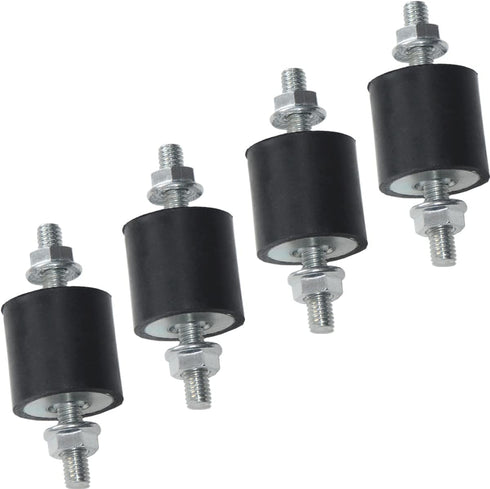 4pcs 25 x 25mm Rubber Mounts Rubber Vibration Isolator Mounts Shock Absorber with M6 x 19mm Studs Vibration Isolators...