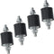 4pcs 25 x 25mm Rubber Mounts Rubber Vibration Isolator Mounts Shock Absorber with M6 x 19mm Studs Vibration Isolators...