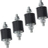 4pcs 25 x 25mm Rubber Mounts Rubber Vibration Isolator Mounts Shock Absorber with M6 x 19mm Studs Vibration Isolators...