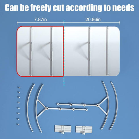 Air Conditioner Deflector for Window Units, Universal Adjustable Air Conditioning Deflector Anti-Wind Baffles Anti Direct Blowing Windshield Wind ...