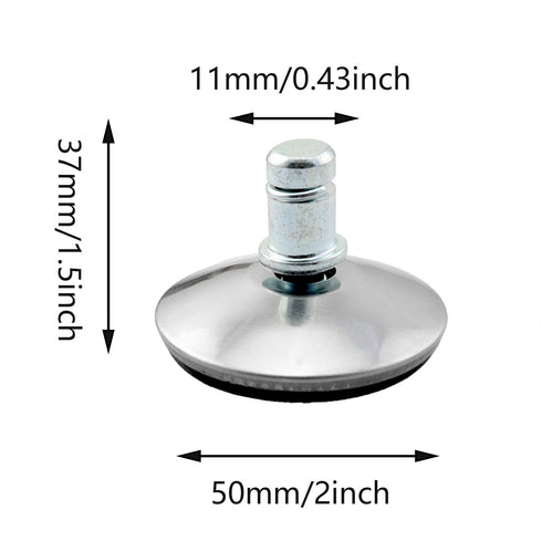 DZS ELEC 5Pcs Office Chair Bells Slide to Replace Rotating Casters to Fixed Casters, Adjustable Castor Low Profile Stool with Separate Felt Pads...
