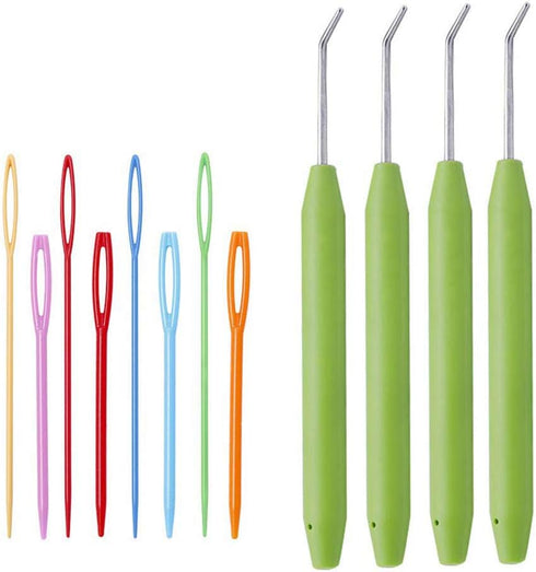 4 Sets Knitting Loom Hooks, Crochet Hook Set with 8 Pieces Needles for Knifty Knitters ?......