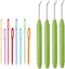 4 Sets Knitting Loom Hooks, Crochet Hook Set with 8 Pieces Needles for Knifty Knitters ?......