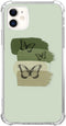 Sage Green Phone Case Compatible with iPhone 11,Green Aesthetic Butterfly Trippy Cover for Men Girl Women,Unique Soft TPU Bumper Case Cover...