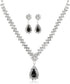 YOOESTORES82 Rhinestone Wedding Jewelry Sets for Women Bridal,Glitter Crystal Teardrop Statement Prom Earrings Necklace Party Costume Jewelry Sets...