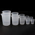 ULAB Scientific Plastic Beaker Set, 5 Sizes 50ml 100ml 250ml 500ml 1000ml, 2pcs for Each Size, Stackable with Spout, Molded Graduation, UBP1007...