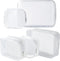 5 Pack Clear Plastic Zippered Toiletry Carry Pouch TSA Approved Toiletry Bag Portable Cosmetic Makeup Bag for Vacation, Bathroom and Organizing (W...