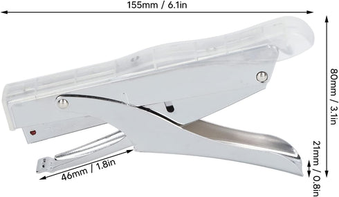 Hand Held Stapler, Office stapling Machine Paper, stapling Machine Paper Stapler Mini Stapler for Factories Schools Offices Warehouses (Transparen...
