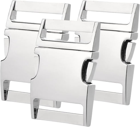 CooBigo 5 Pack Metal Side Release Buckle 3/4 inch Webbing Buckle Paracord Bracelet Clip Clasps for Leather Strap, Dog Collars, Harnesses, Belt, Ba...