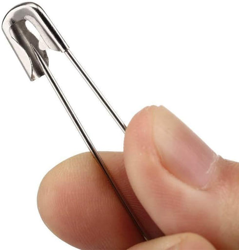 vrupin 100Pcs-3inch Stainless Steel Safety Pins,Safety Pins Bulk Metal Silver Sewing Pins Clothing Clips Tool 75mm Decorative Safety pins...
