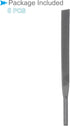 Pneumatic Air Metal File Set, 0.2" Shank Diameter 5" Total Length, Coarse Tooth Polishing Rasps Flat Files - (Applications: for Metal Polishing)...