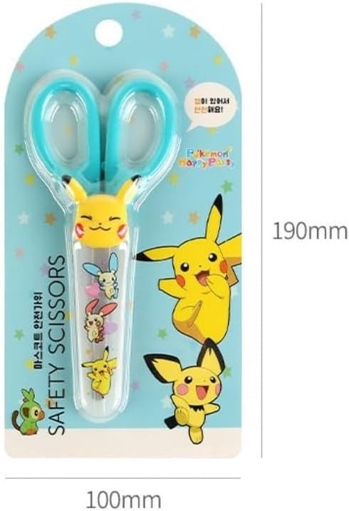 1 Count Pikachu Safety Scissors with Cover (Skyblue)...