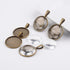 30PCS Clear Glass Cabochons 1 Inch Dome Tile Clear Glass Tiles Non-Calibrated Round Gems for Crafts, Pendants, Picture Jewelry Making, Rings...
