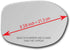 New Replacement Mirror Glass with Full Size Adhesive for 2014-2017 Honda Odyssey Passenger Side View Right RH...